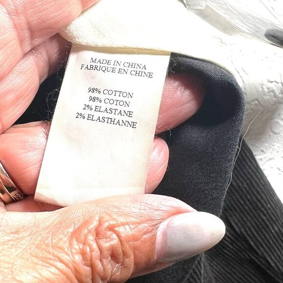 Theory Max C Corduroy Ebony Flare Pants - Picture 8 of 11